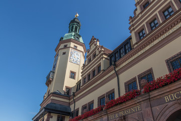 Fototapeta na wymiar city Hall of Leipzig