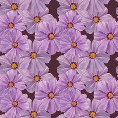 Seamless watercolor flowers pattern. Floral pattern for your design and decor.