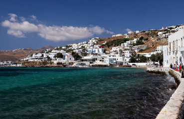 The harbour at Mykonos, Greek Islands