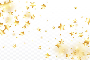 Star falling confetti background.