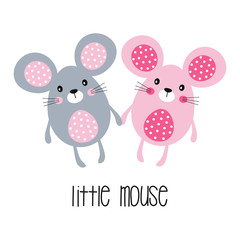 card with little mouse