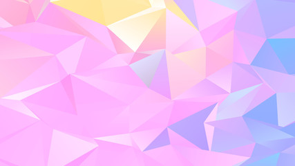 Obraz premium Pastel Low Poly Backdrop Design with Triangles