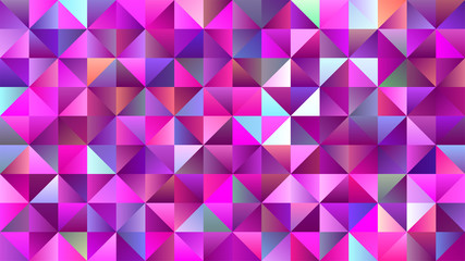 Fototapeta premium Brightly Magenta and Pink Mosaic Triangle Glitter