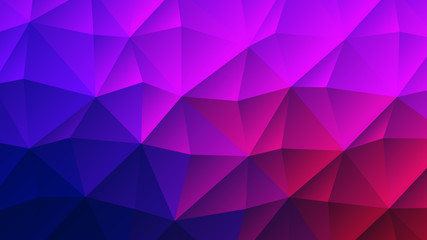 Colorful Purple Trendy Low Poly Backdrop Design