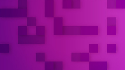Magenta and Purple Squares Backdrop with 3D effect