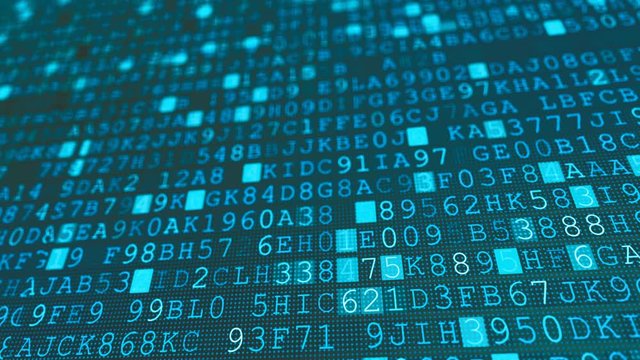 Digital machine code binary symbols, computer internal numbers background