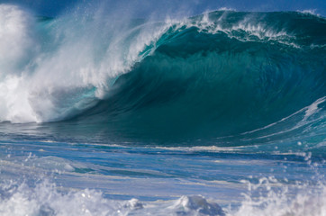 Giant breaking Ocean Wave in Hawaii - 291055202