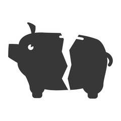 piggy savings isolated icons vector illustration