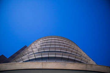 Fototapeta na wymiar Modern buildings in the city of Barcelona in photos taken in the afternoon