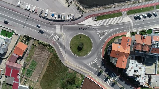 Roundabout from top view