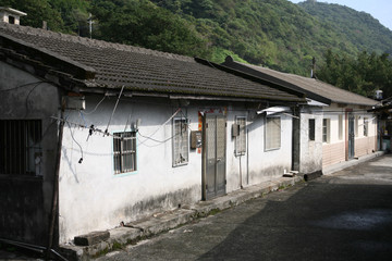 old house Chinese style near sea