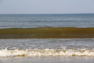 blick auf die Bewegung der Nordsee auf der nordsee insel juist fotografiert w&auml;hrend einer besichtungstour an einem sonnigen tag im sommer