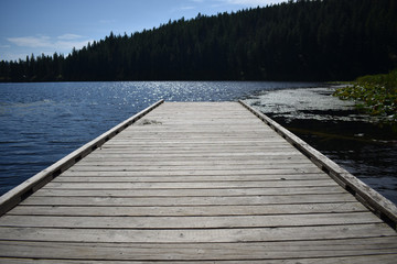 Obraz premium Pier on the lake
