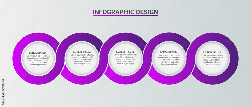 Poster business data visualization.steps process chart. abstract elements of graph, diagram with steps, opt