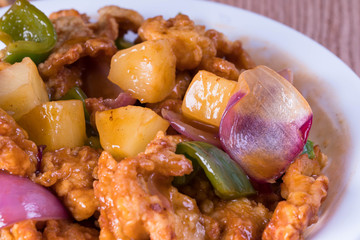 sweet and sour fried pork tenderloin