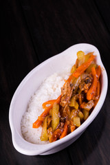 a Filipino poor man's dish canned tomatoe sardines with chayote