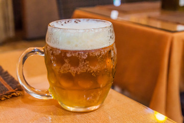 Half liter glass of a beer