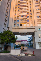 View of apartment buidings in Minsk, Belarus