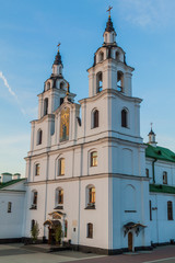Fototapeta na wymiar Holy Spirit Cathedral in Minsk, capital of Belarus