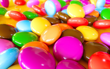Fototapeta na wymiar colorful candy chocolate lentils background