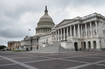 Fototapeta na wymiar The United States Capitol building in Washington DC, United States of America