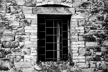 open Window and stone
