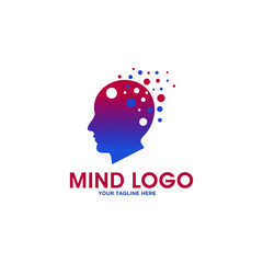 Human Mind Logo Vector Template