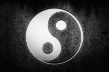yin and yang - obrazy, fototapety, plakaty