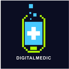 Fototapeta premium medical logo icon design template, simple vector design