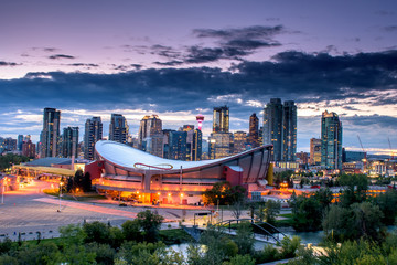Calgary city skyline, Alberta, Canada
