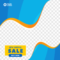 instagram social media square banner template. Eps 10