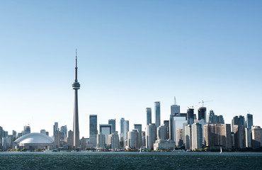 Beautiful day in Toronto city skyline, Canada