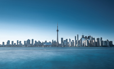 Beautiful day in Toronto city skyline, Canada