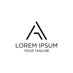 Modern logo design that represent letter A and G - EPS10 - Vector.