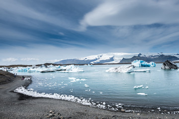 Jokulsarlon glacier ice lagoon, Iceland