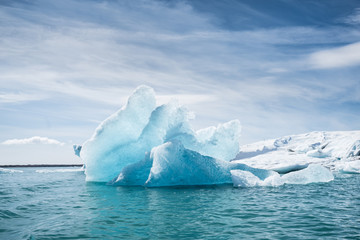 Jokulsarlon glacier ice lagoon, Iceland - obrazy, fototapety, plakaty