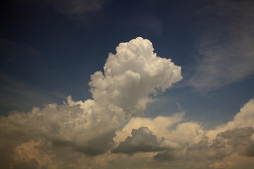 dramatic sky with clouds
