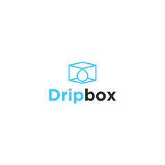 Drip Box modern business logo design