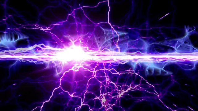 purple lightning loop effect animation