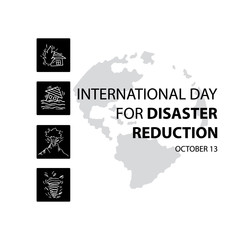 International Day for Disaster Reduction, October 13.
