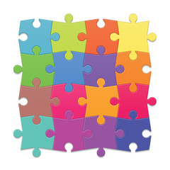 Colorful Puzzle Pattern