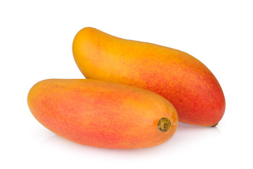 ripe mango isolated on white background