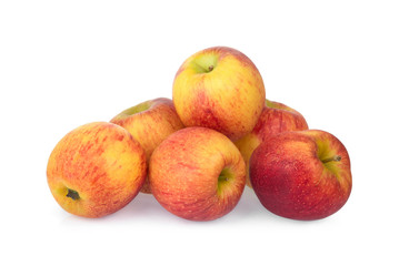 pile of gala apple isolated on white background