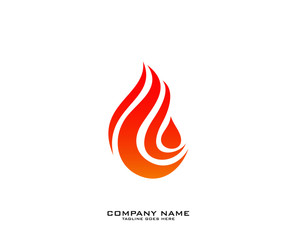 Fire flame Logo Template