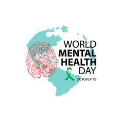 World Mental Health Day Concept.