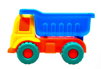 truck toy isolated on white background