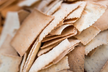 Close up of a cup of snacks at a banquet