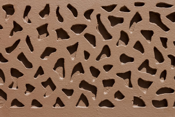 brick wall of red color