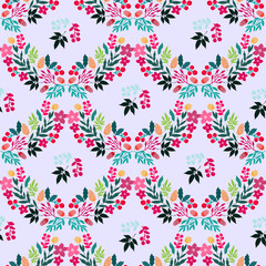 Obraz premium Christmas flower pattern8