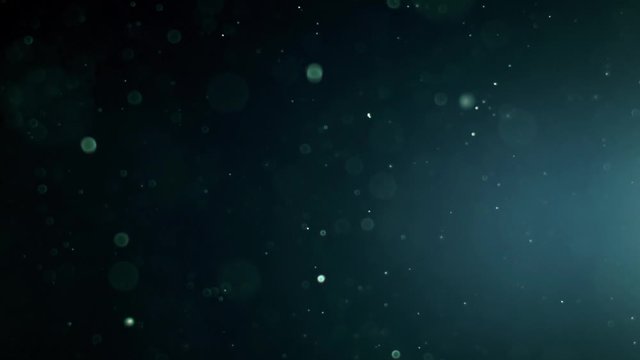 Neon light blue  particle bokeh loop animation